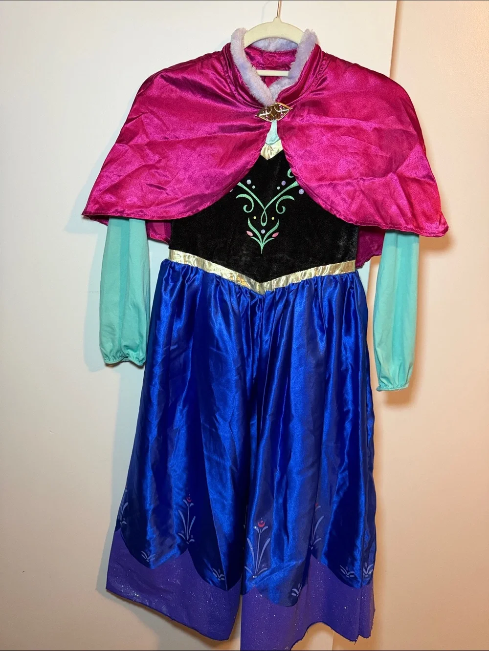 Princess Anna Costume Cape Dress